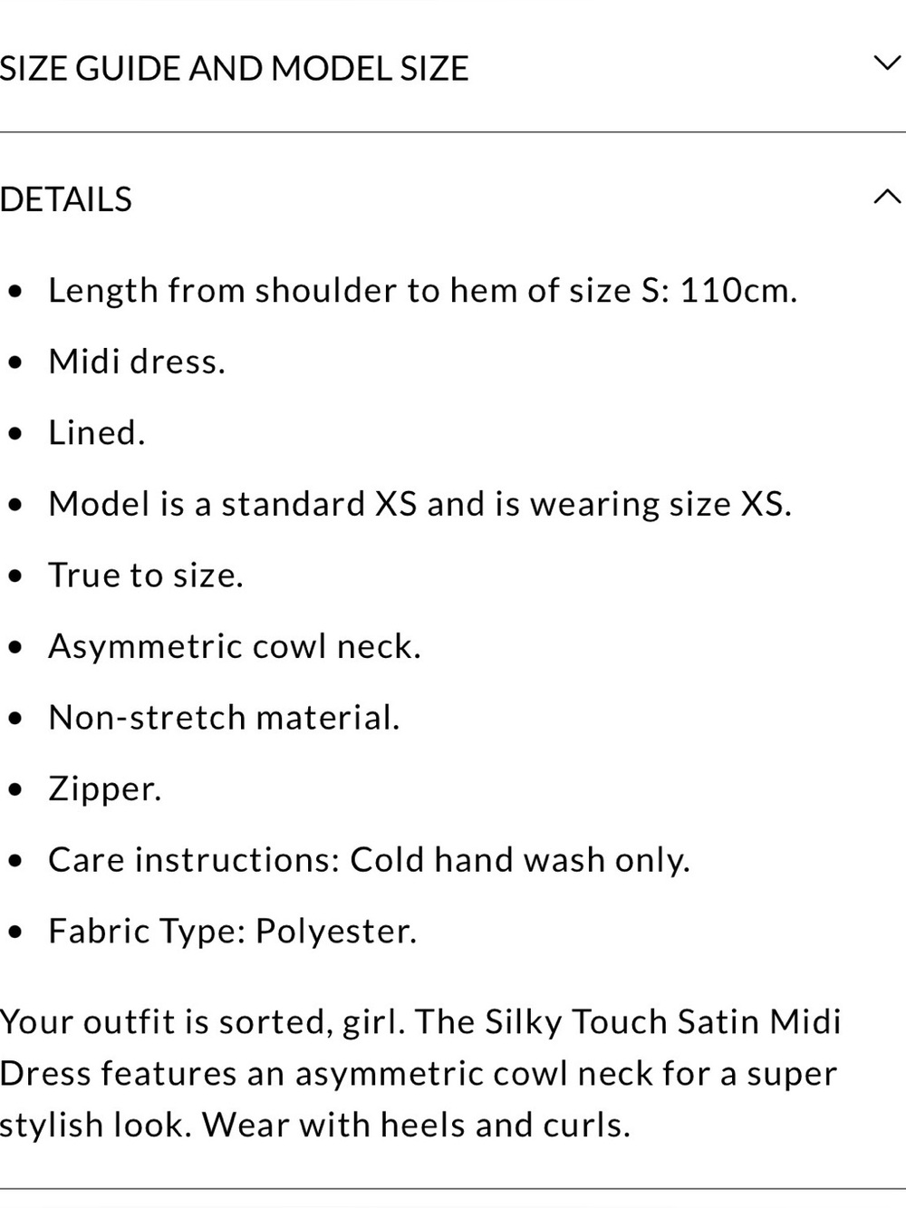 Hello Molly Silky Touch Satin Midi Dress - Picture 10 of 10